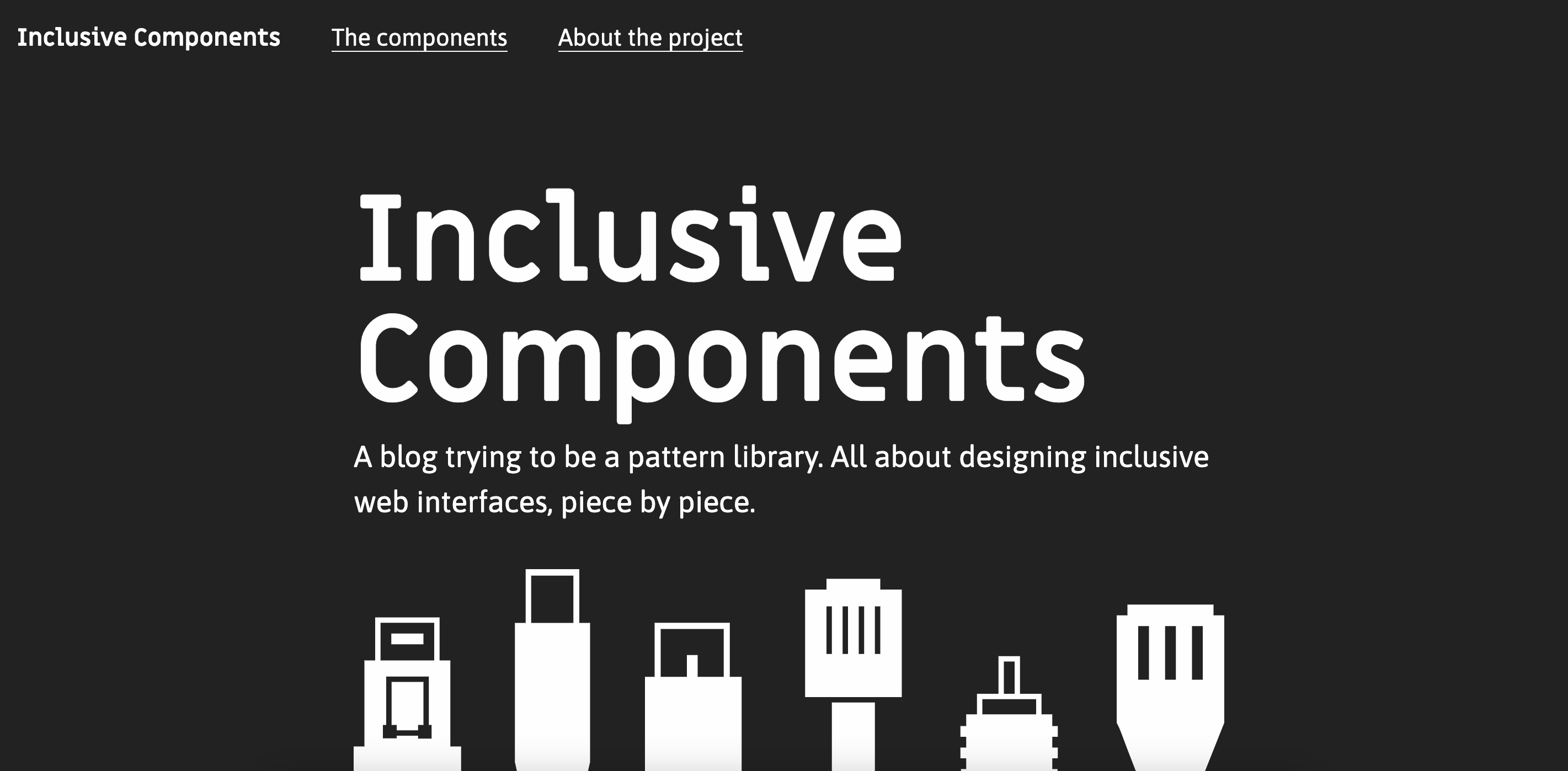 The Inclusive Components homepage
