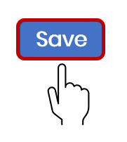 A finger pointing to a Save button