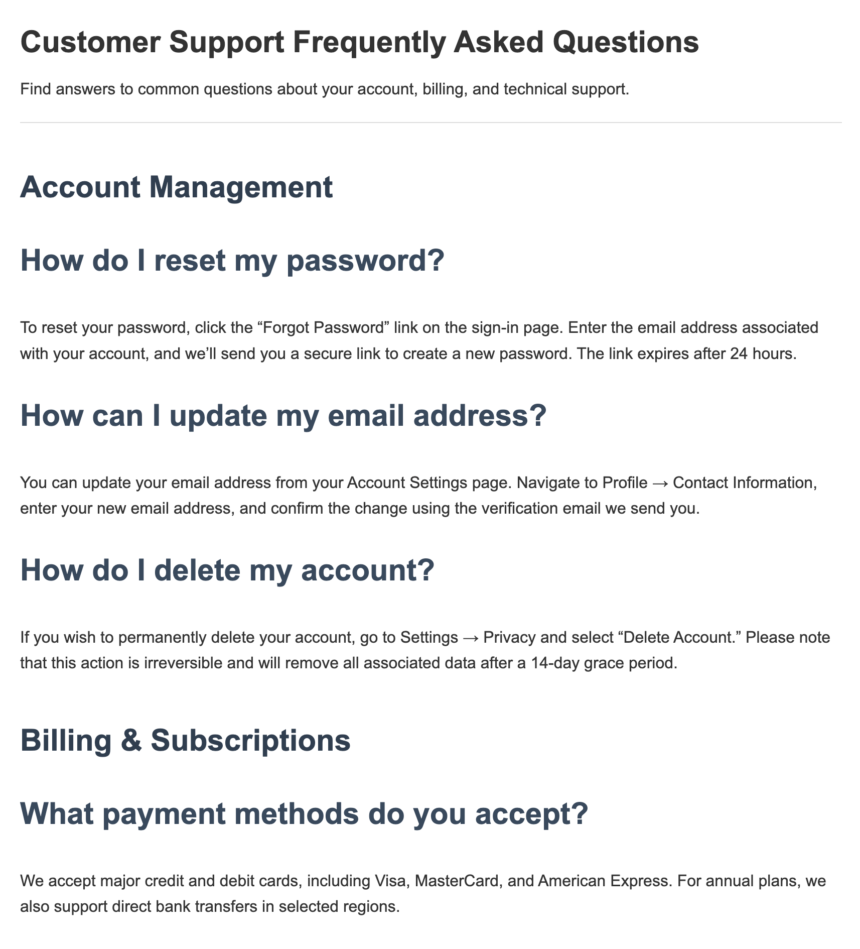 All headings are the same font size, are bold, and have a purple font and all convey the same level of importance