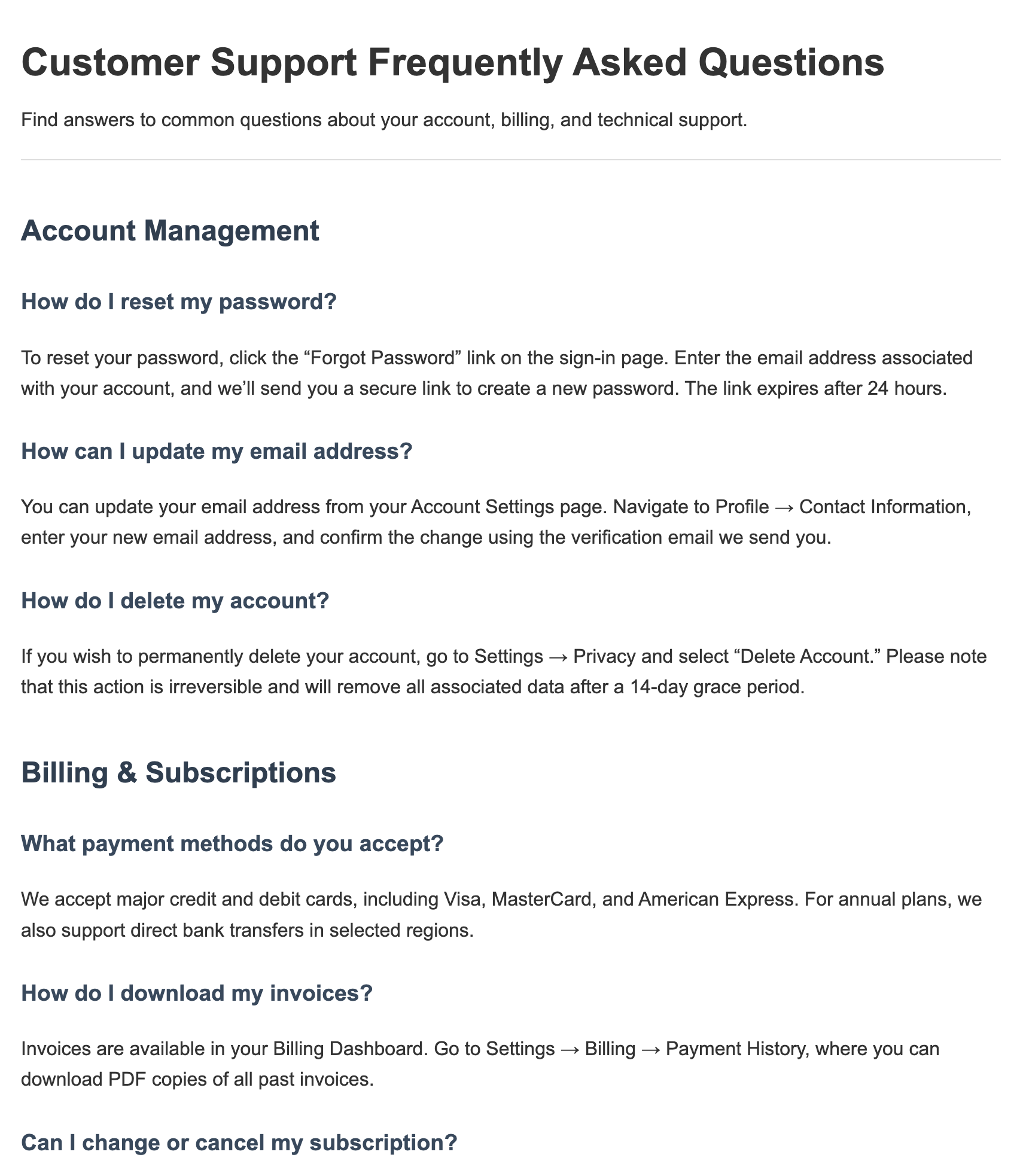 The main page heading is biggest, followed by a smaller level 2 heading and two level three headings, clearly indicating structure/hierarchy in the document