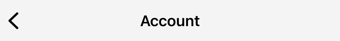 Account heading